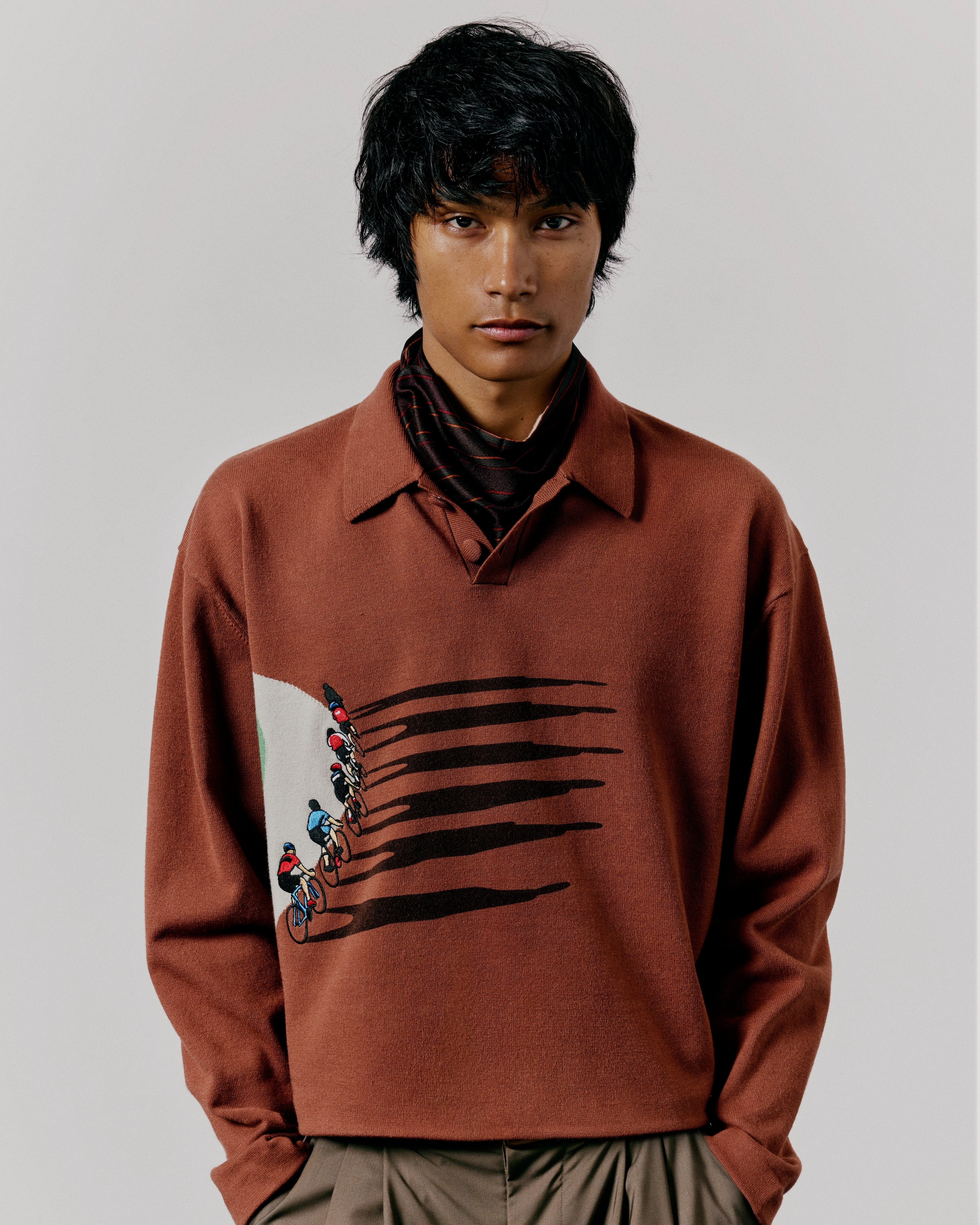 FINE KNIT CYCLING SWEATER