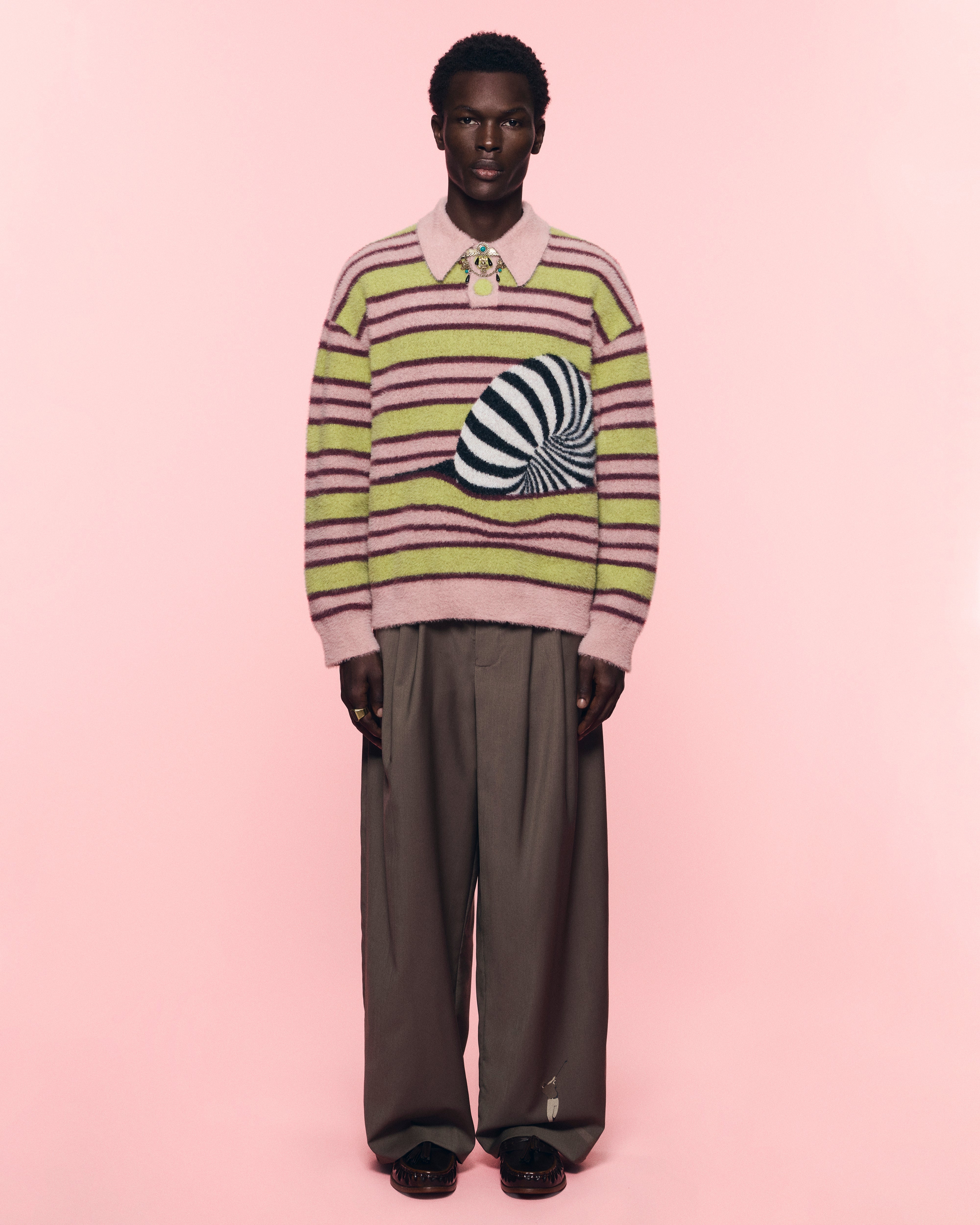 SHAGGY KNITTED SWEATER