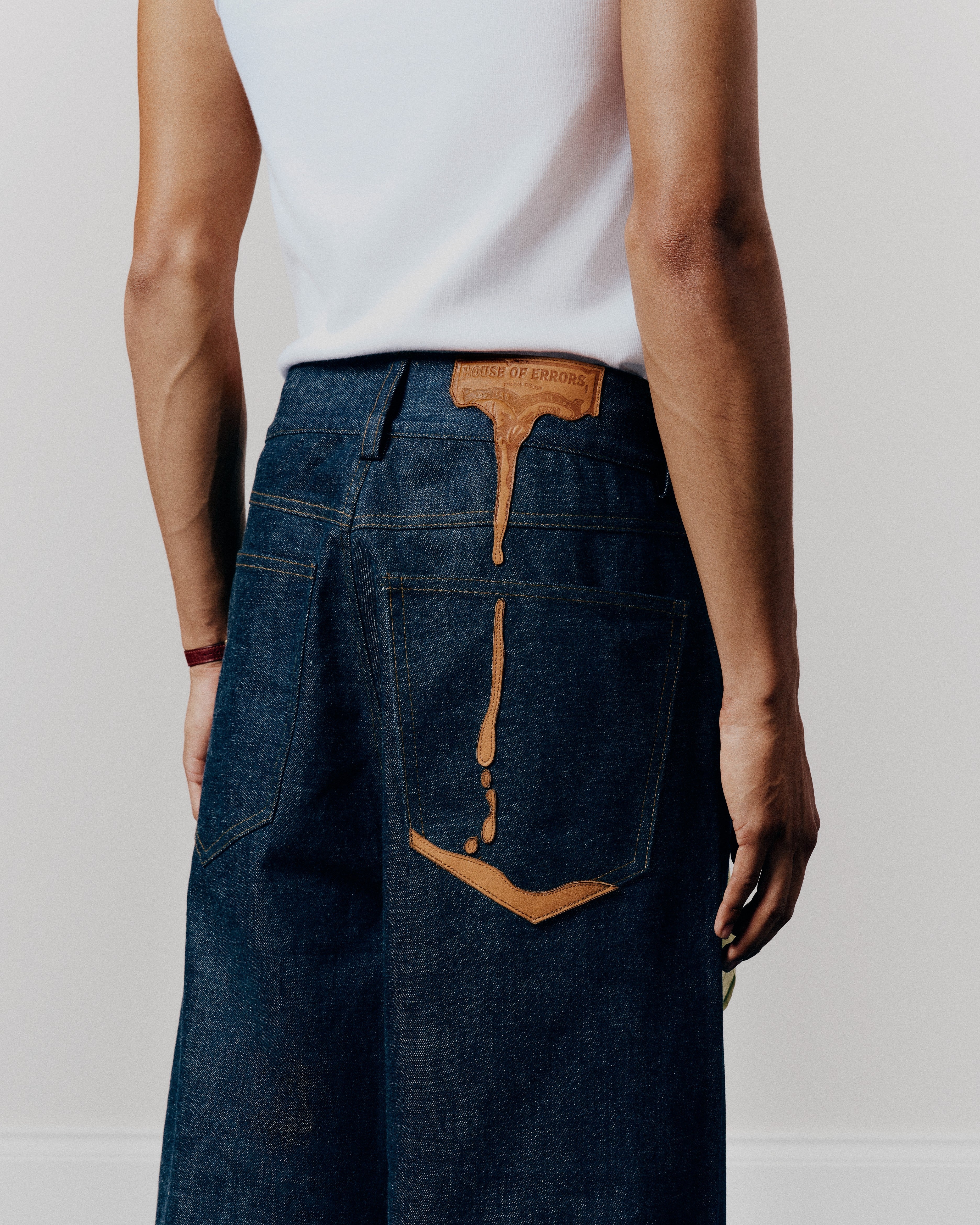 MELTING LEATHER SELVEDGE DENIM