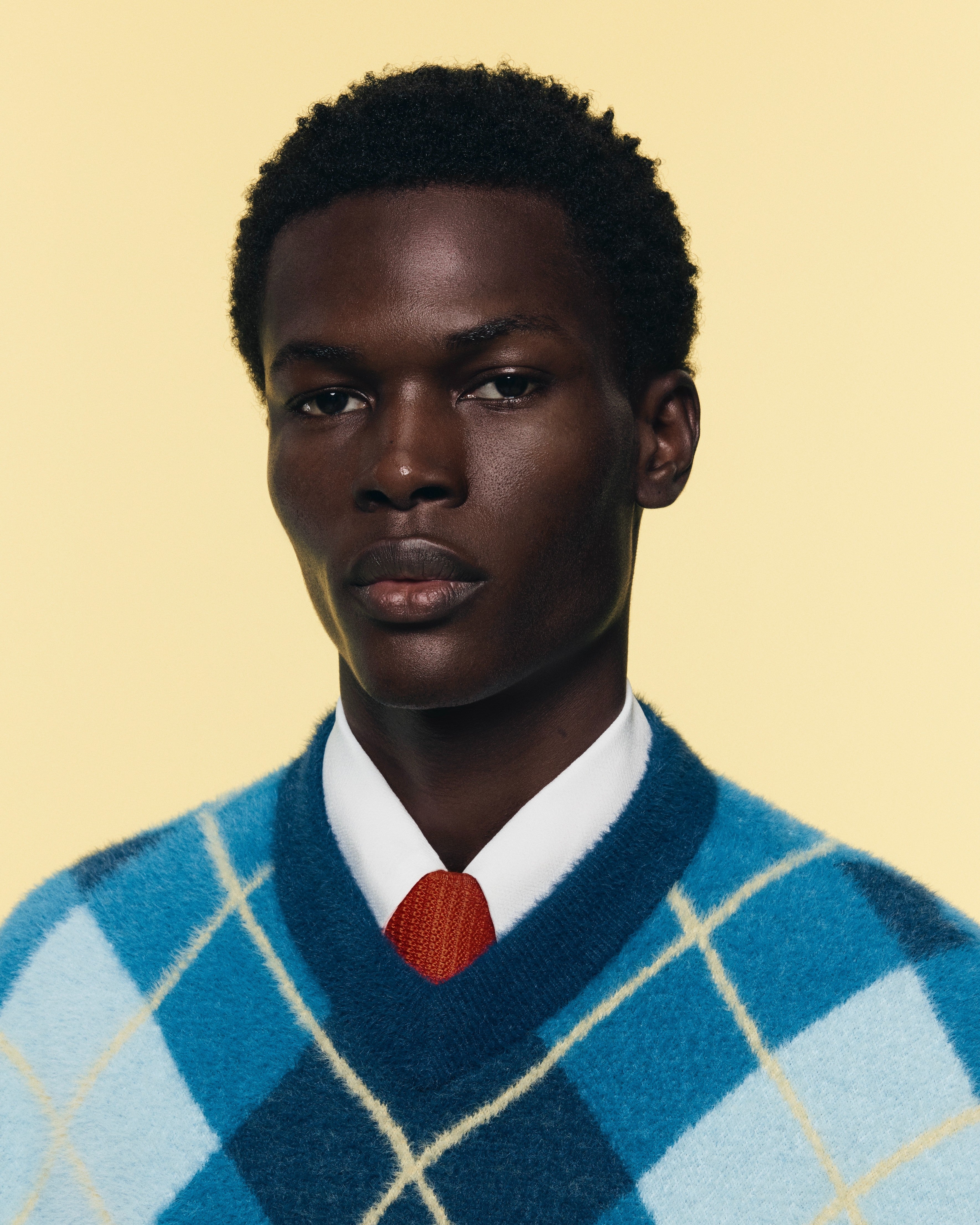 SHAGGY KNITTED SWEATER VEST