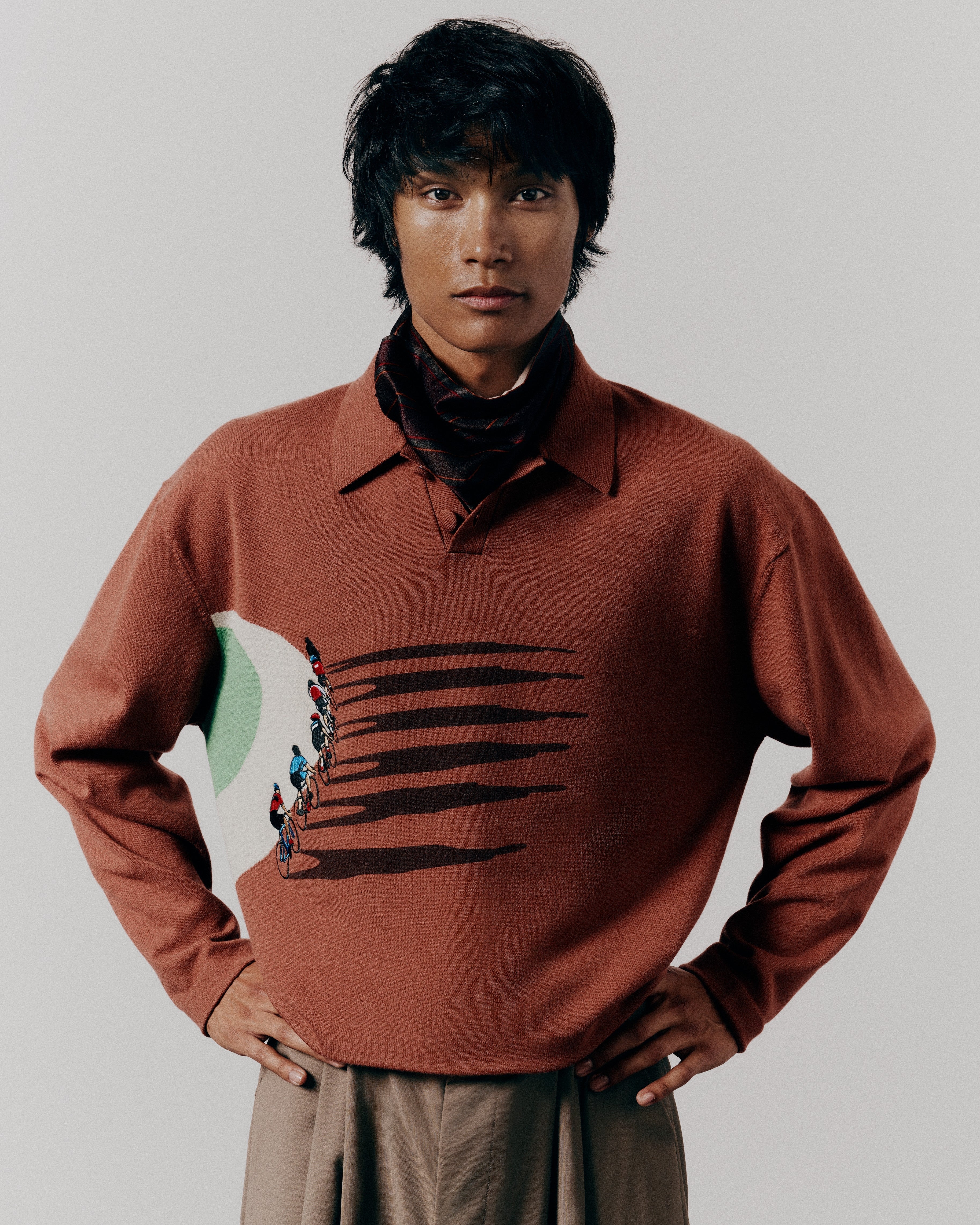 FINE KNIT CYCLING SWEATER