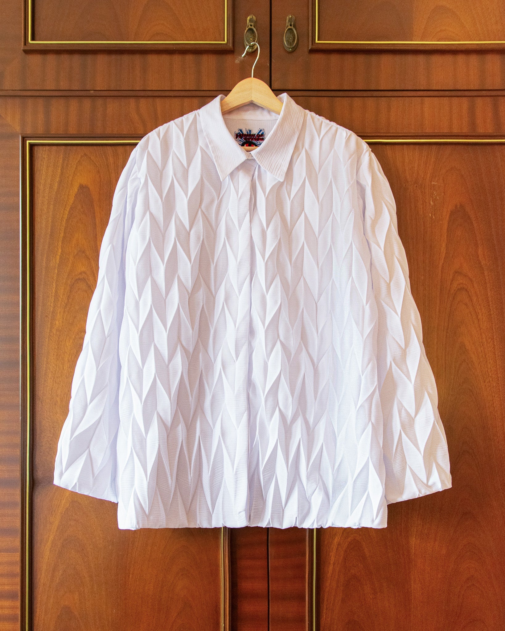 PLEATED CREPE SHIRT