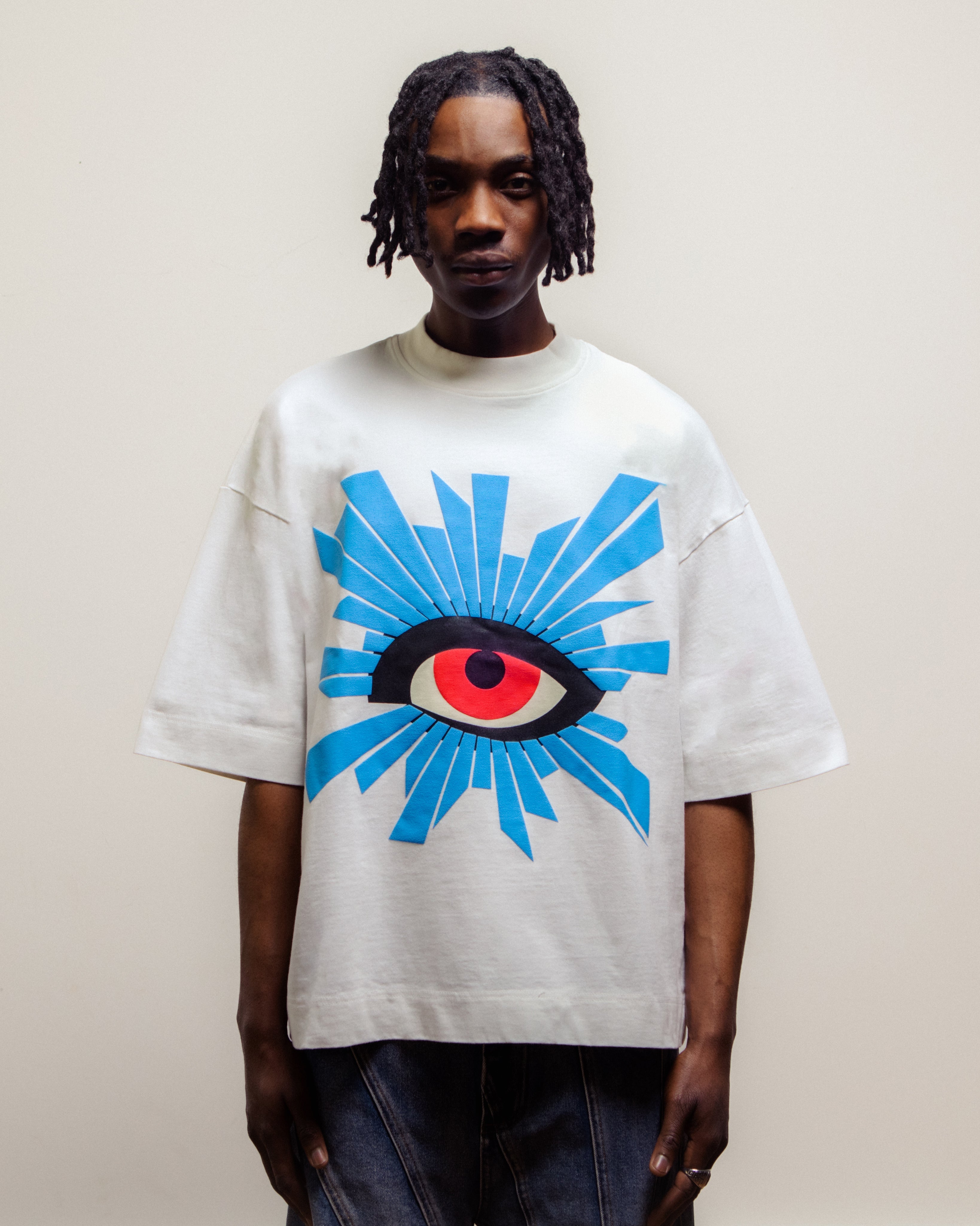 ALL-SEEING HEAVYWEIGHT TEE IN WHITE