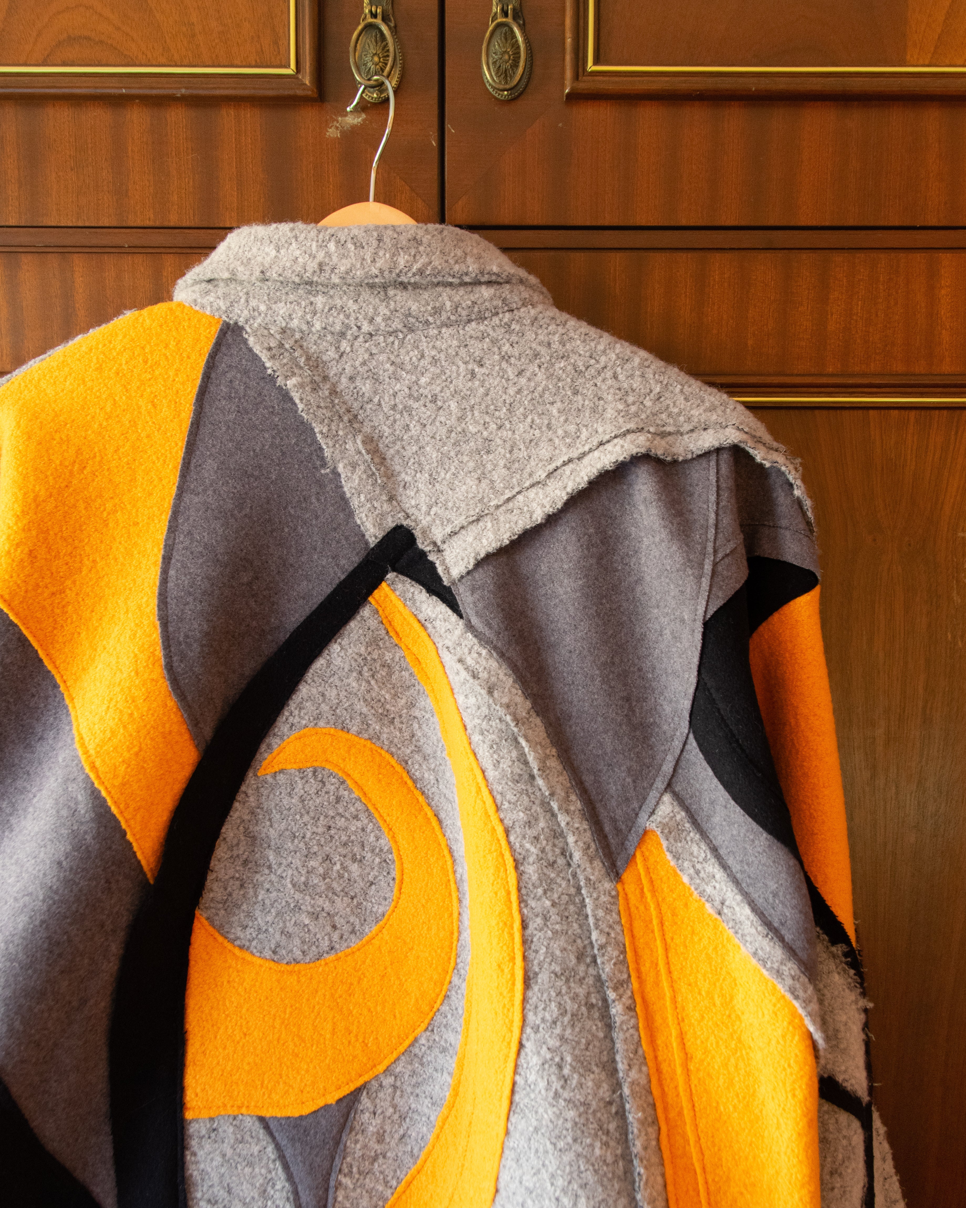 WOOL PATCHWORK JACKET