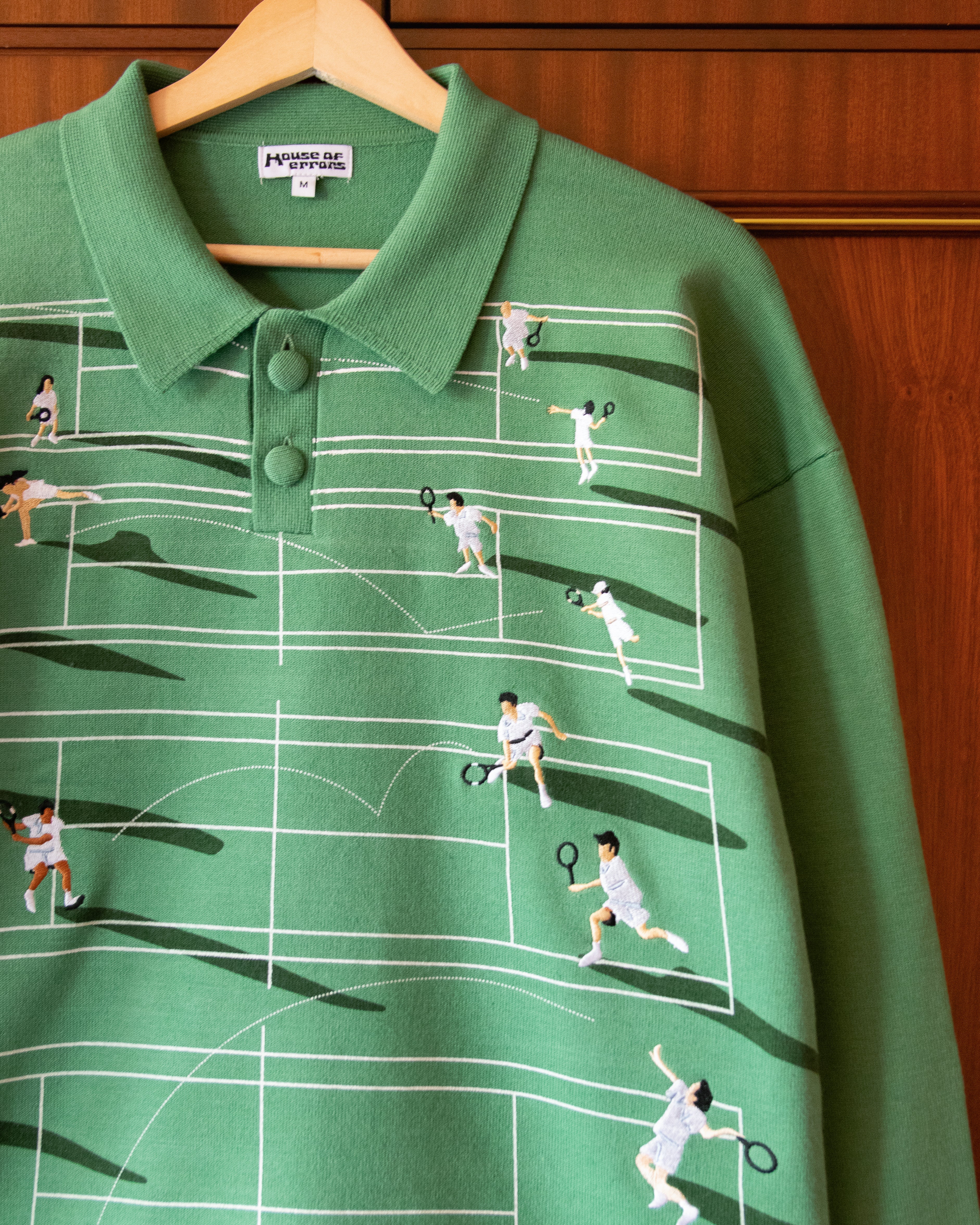 FINE KNIT TENNIS SWEATER