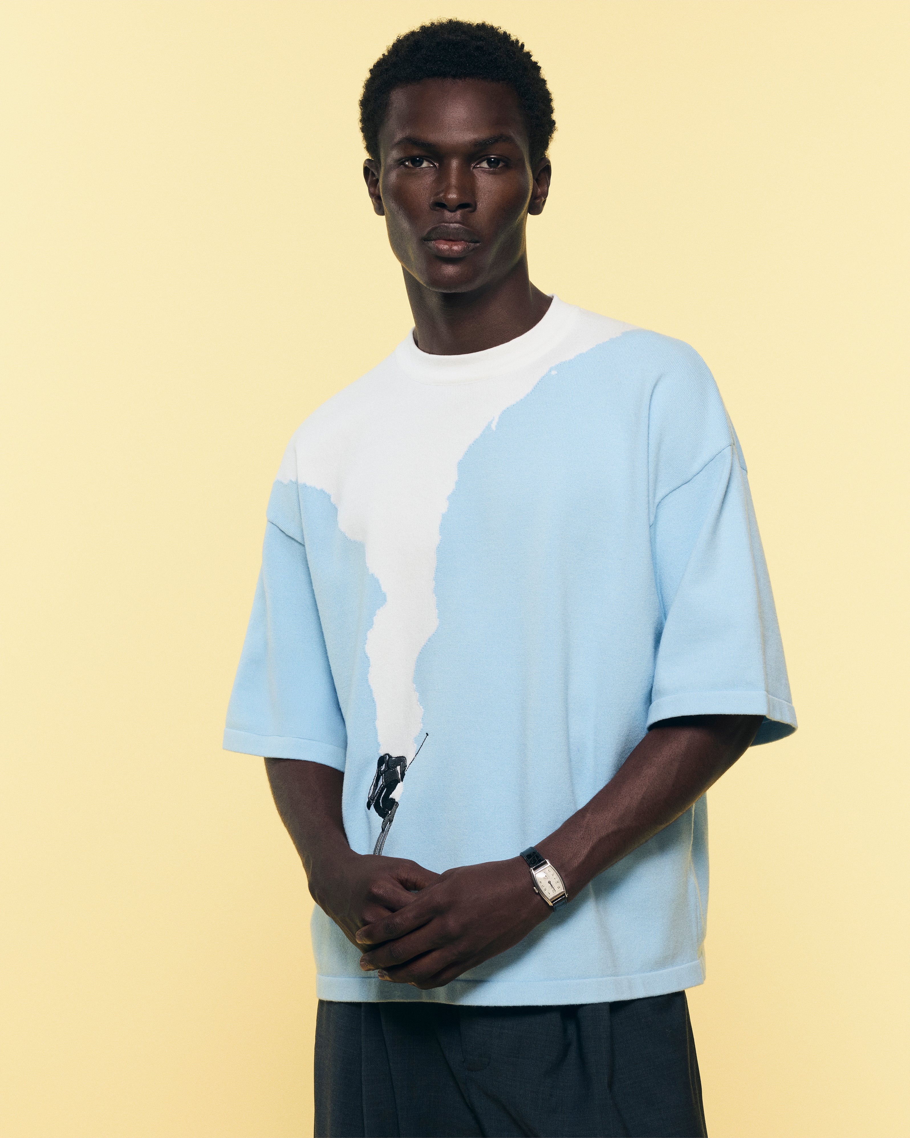 KNITTED 'TOUT SCHUSS' TEE