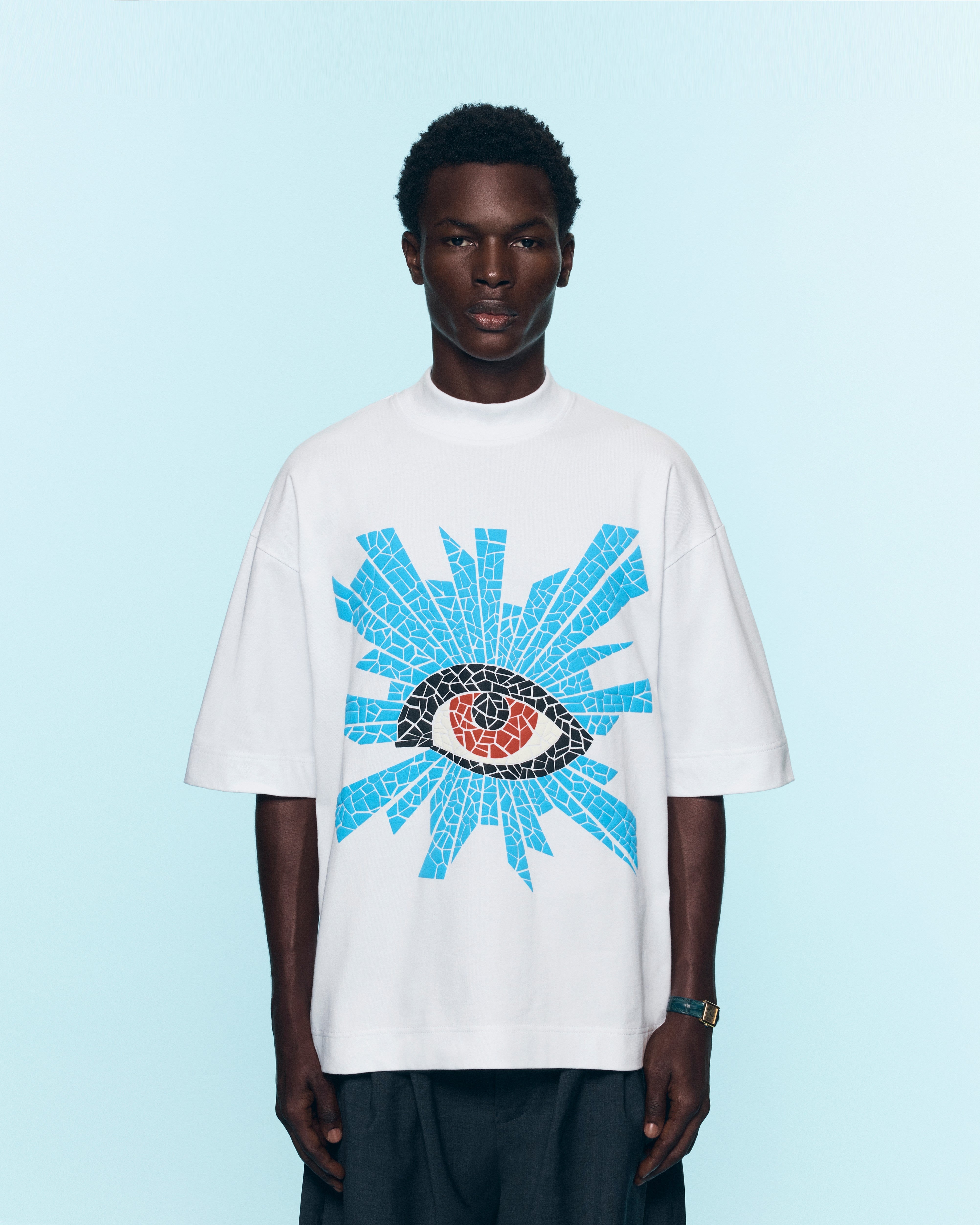 MOSAIC ALL-SEEING HEAVYWEIGHT TEE IN WHITE