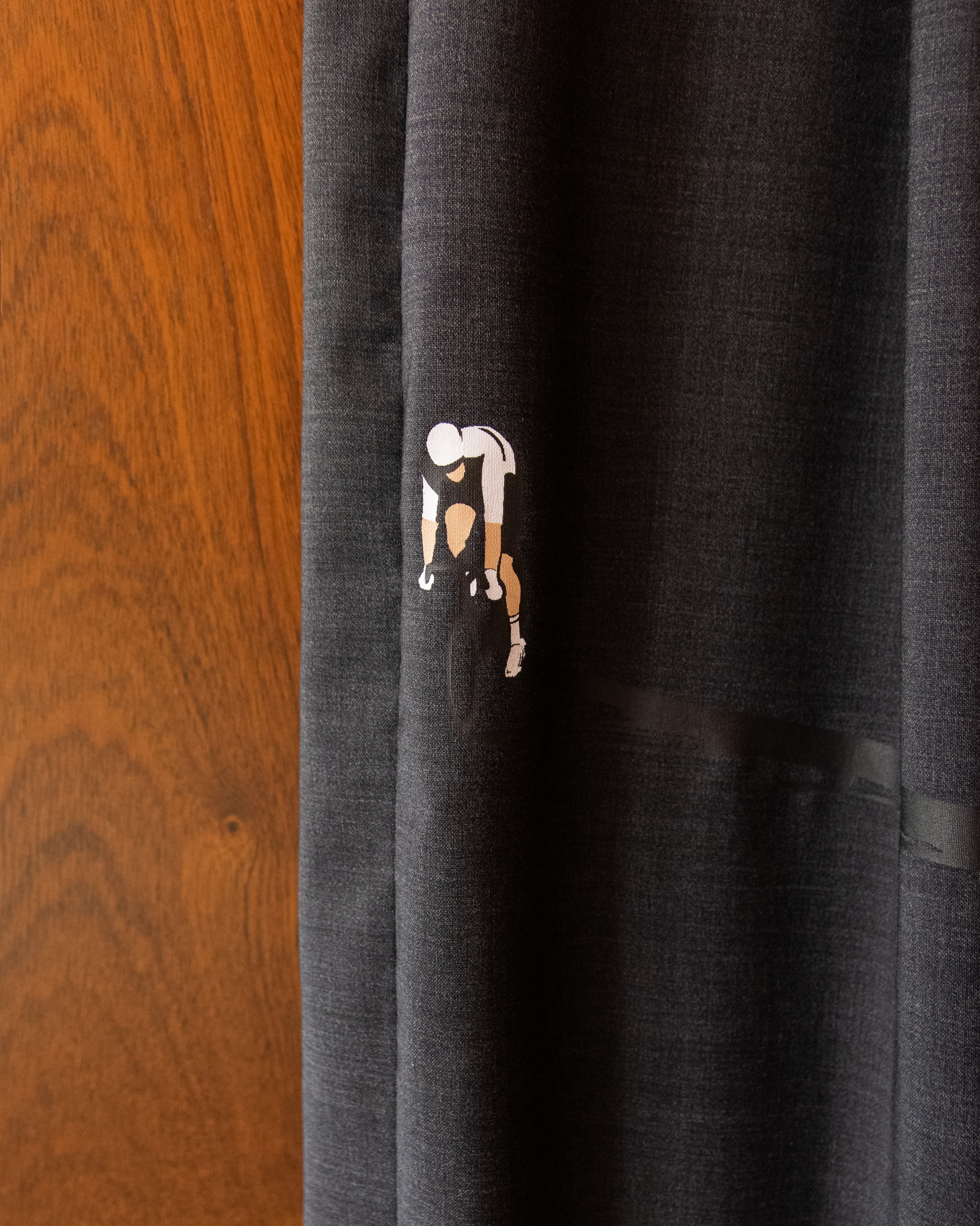 WOOL PLEATED CYCLIST TROUSERS