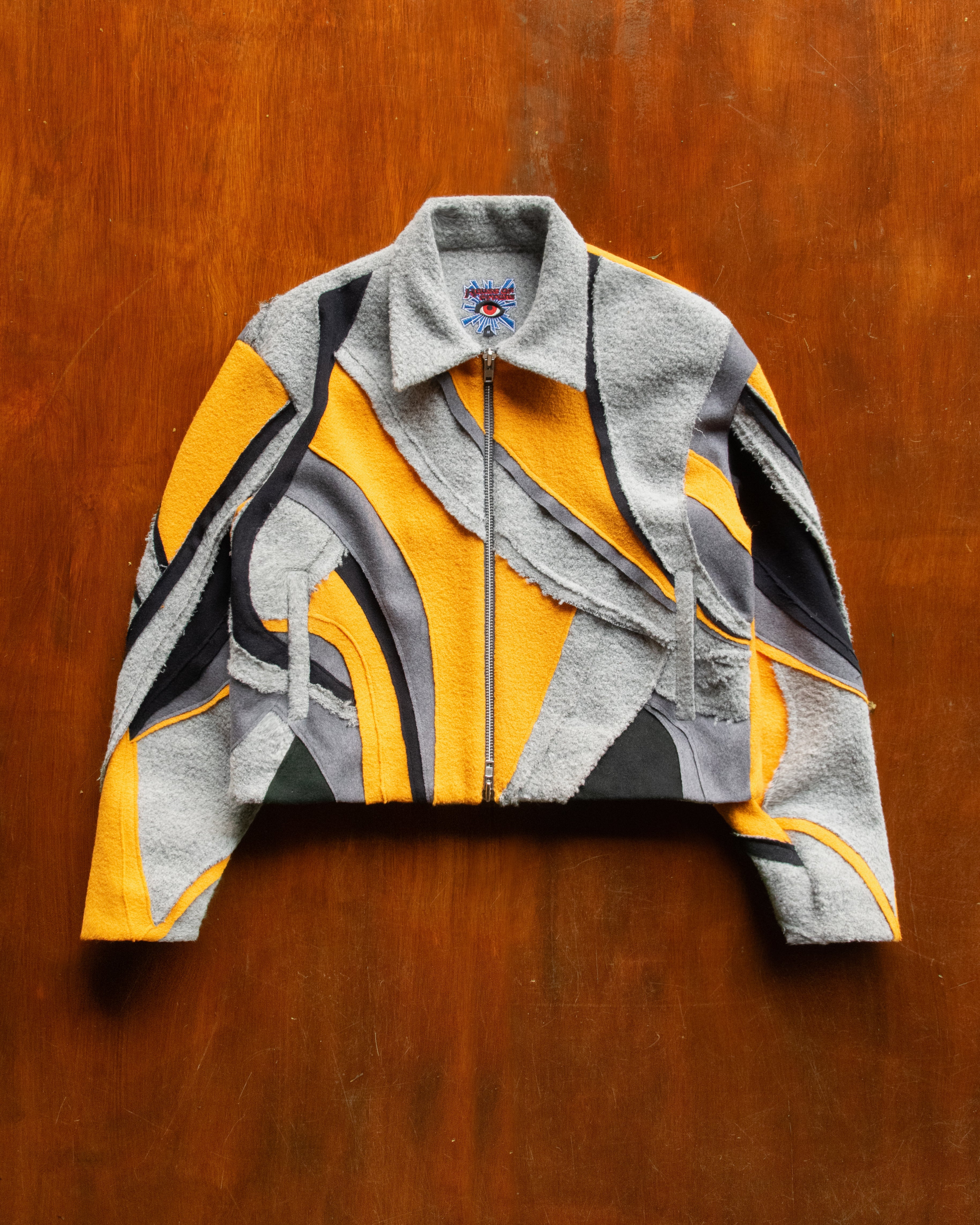 WOOL PATCHWORK JACKET