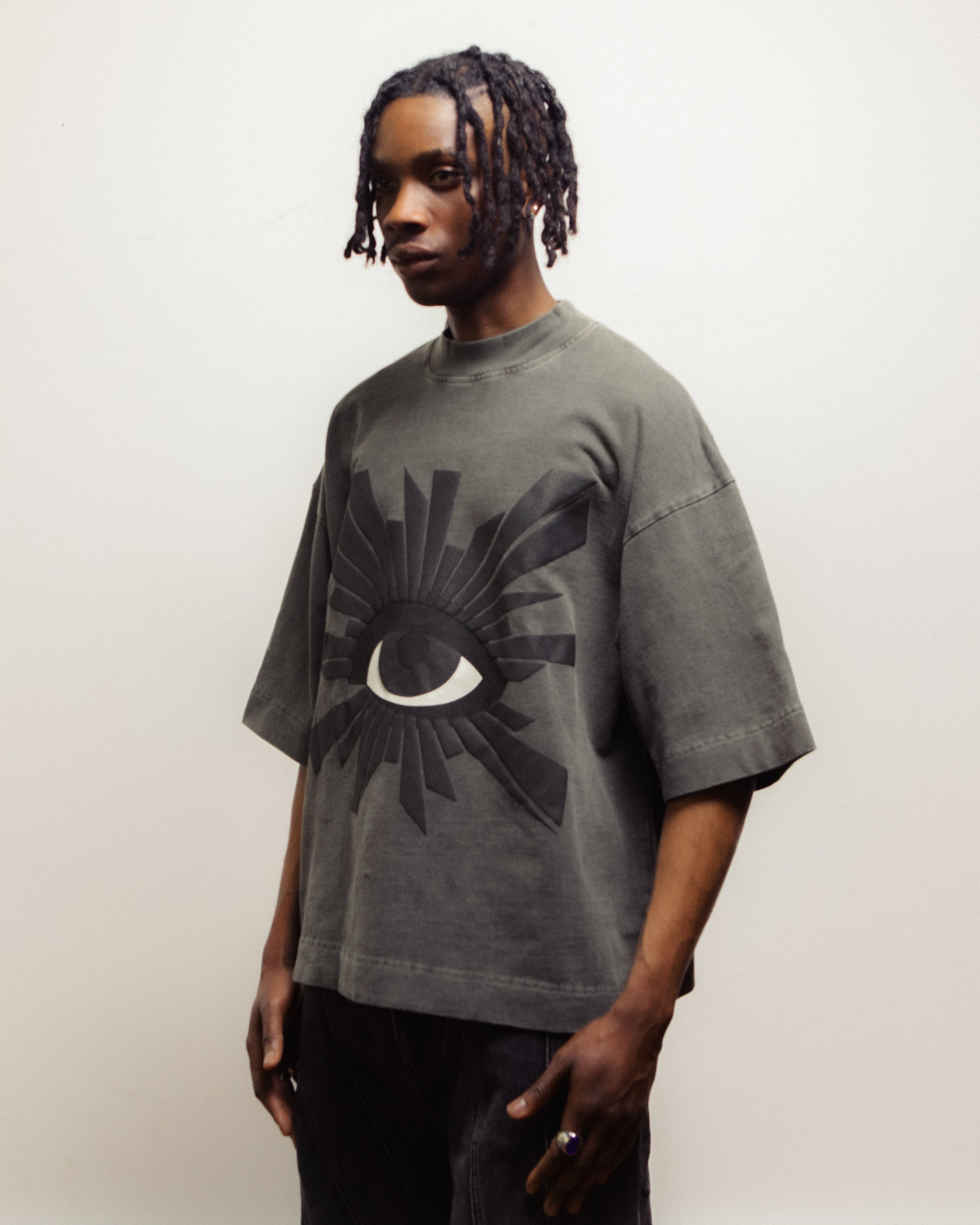 ALL-SEEING HEAVYWEIGHT TEE IN SABLE